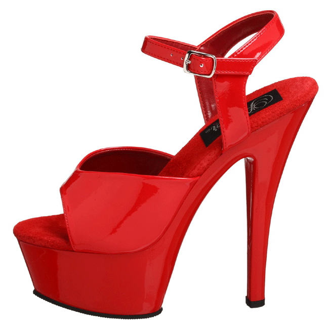 DELIGHT-609 rouge high heels pleaser taille 39 - 40